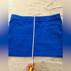 Royal blue skirt